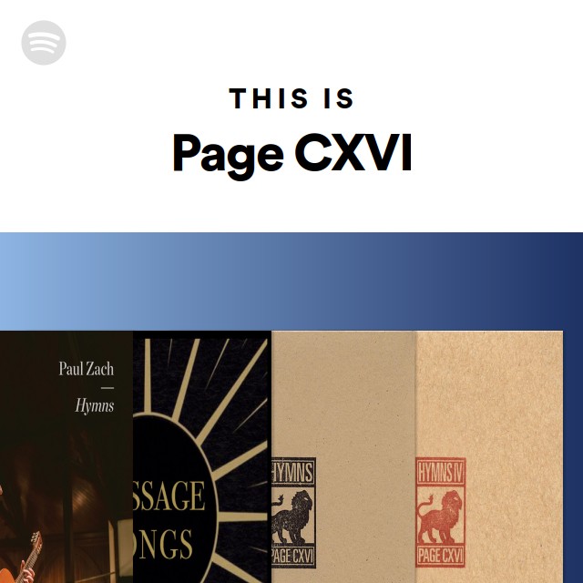 Page CXVI Spotify